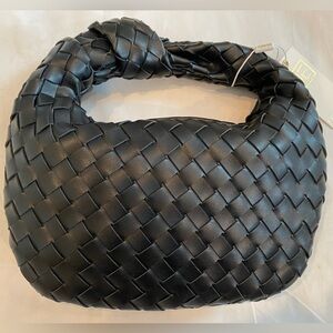 Urban Expressions Tracy Woven mini knotted Shoulder Bag dark denim or BLACK NWT